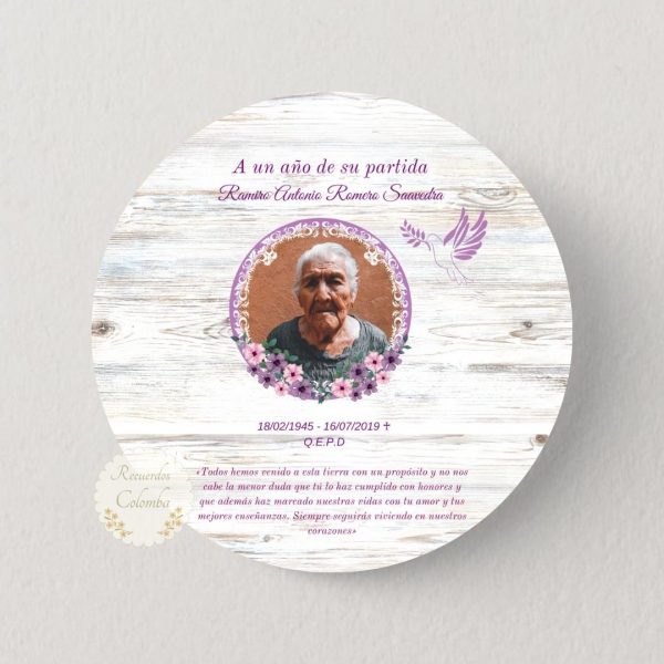 Magnético Redondo Fallecimiento 04 (12 unidades)