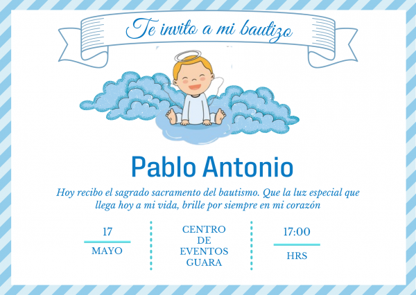 Invitación digital bautizo 3