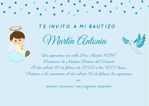 Invitación Digital Bautizo 1